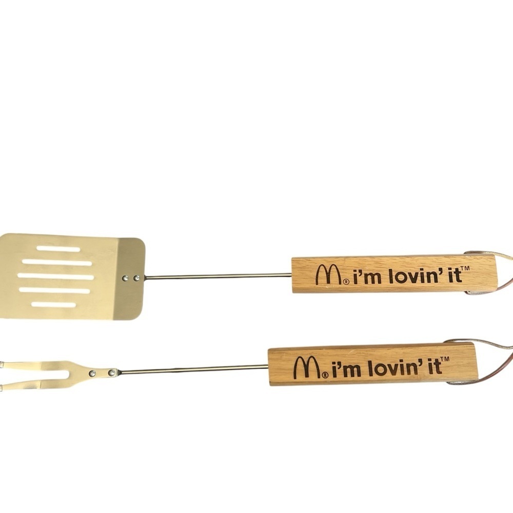 NIB McDonalds I’m Lovin’ It Spatula Fork Grill Set NOS